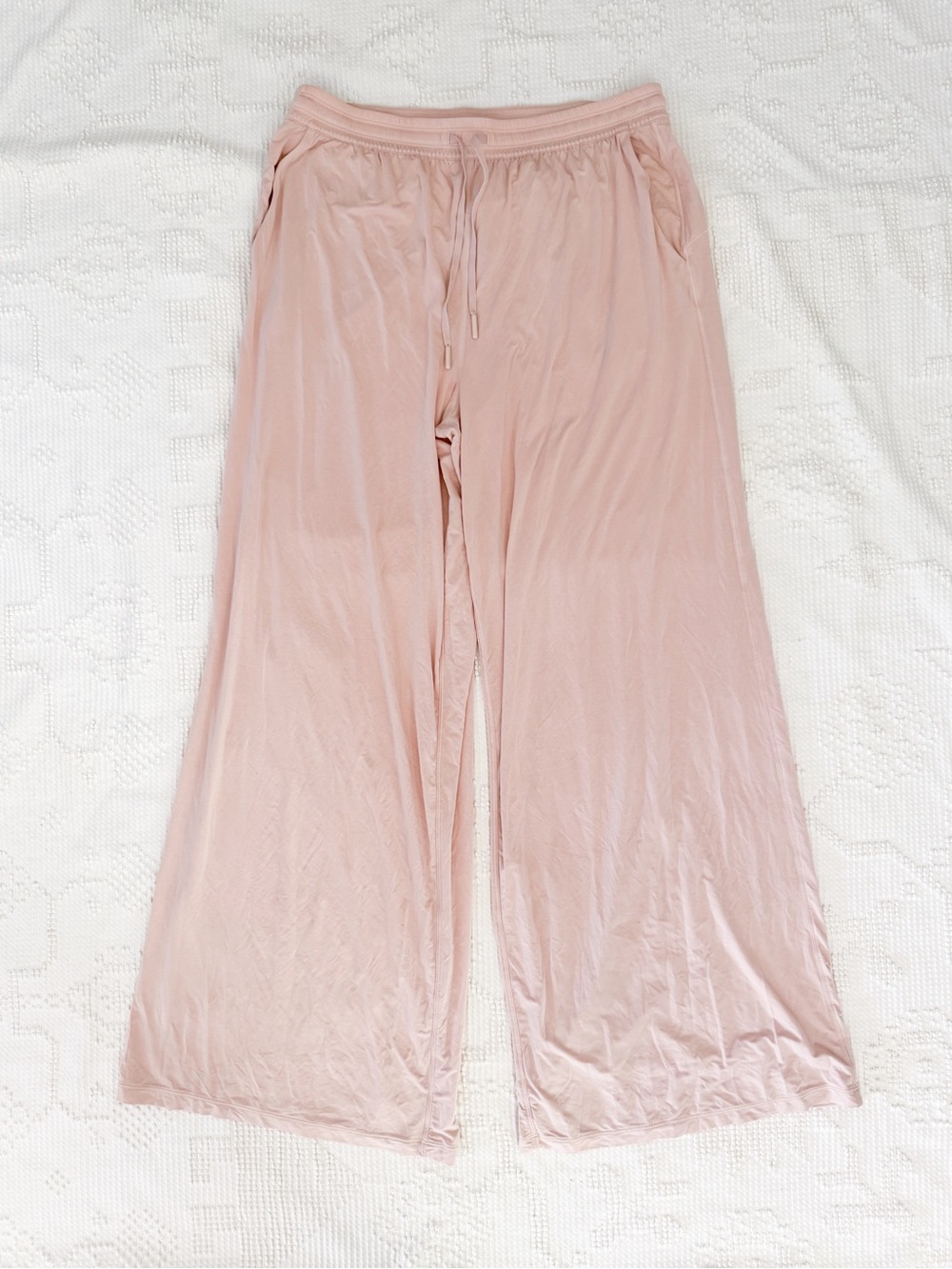 Lululemon High-Rise Wide-Leg Modal Lounge Pants Light Pink W5GLL